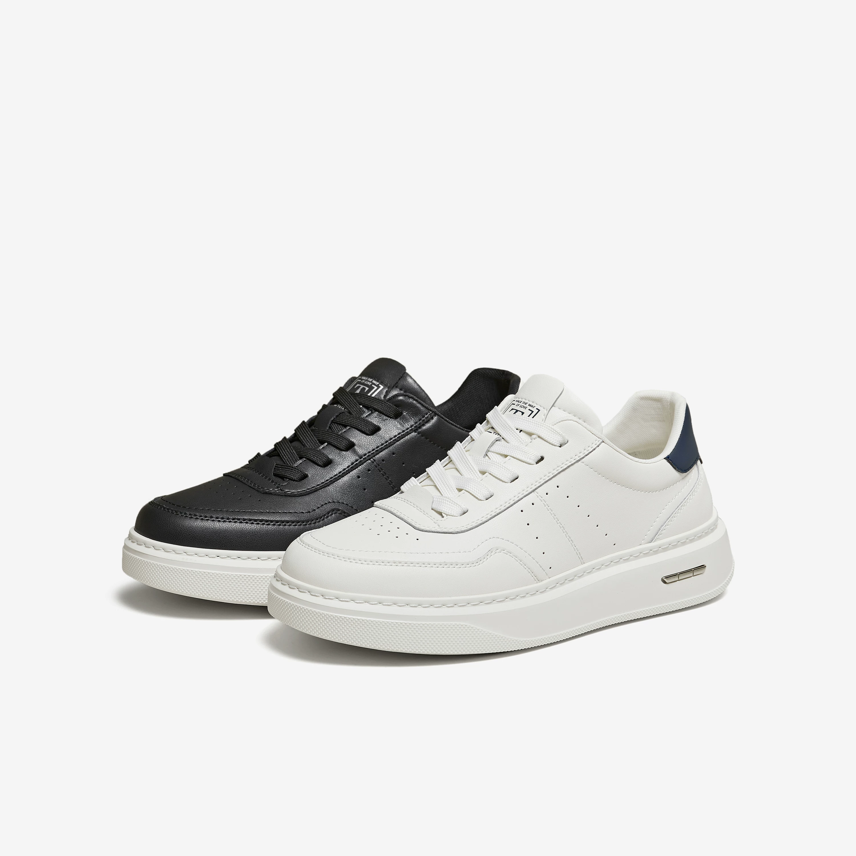 Giày Nam TATA 2026 Mùa Xuân Mới Giày Thể Thao Thoải Mái Đa Năng Giày Đế Dày Tăng Chiều Cao Giày QJB01AM6