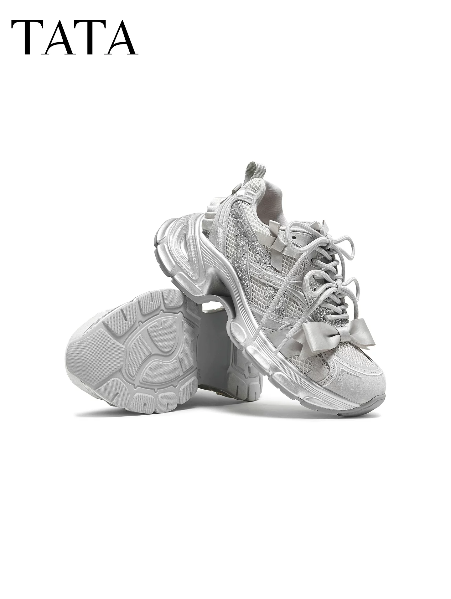 Giày Nữ TATA 2025 Mùa Đông Mới Giày Thể Thao Thời Trang Giày Thường Ngày Đa Năng Giày Bố GWN01CM5