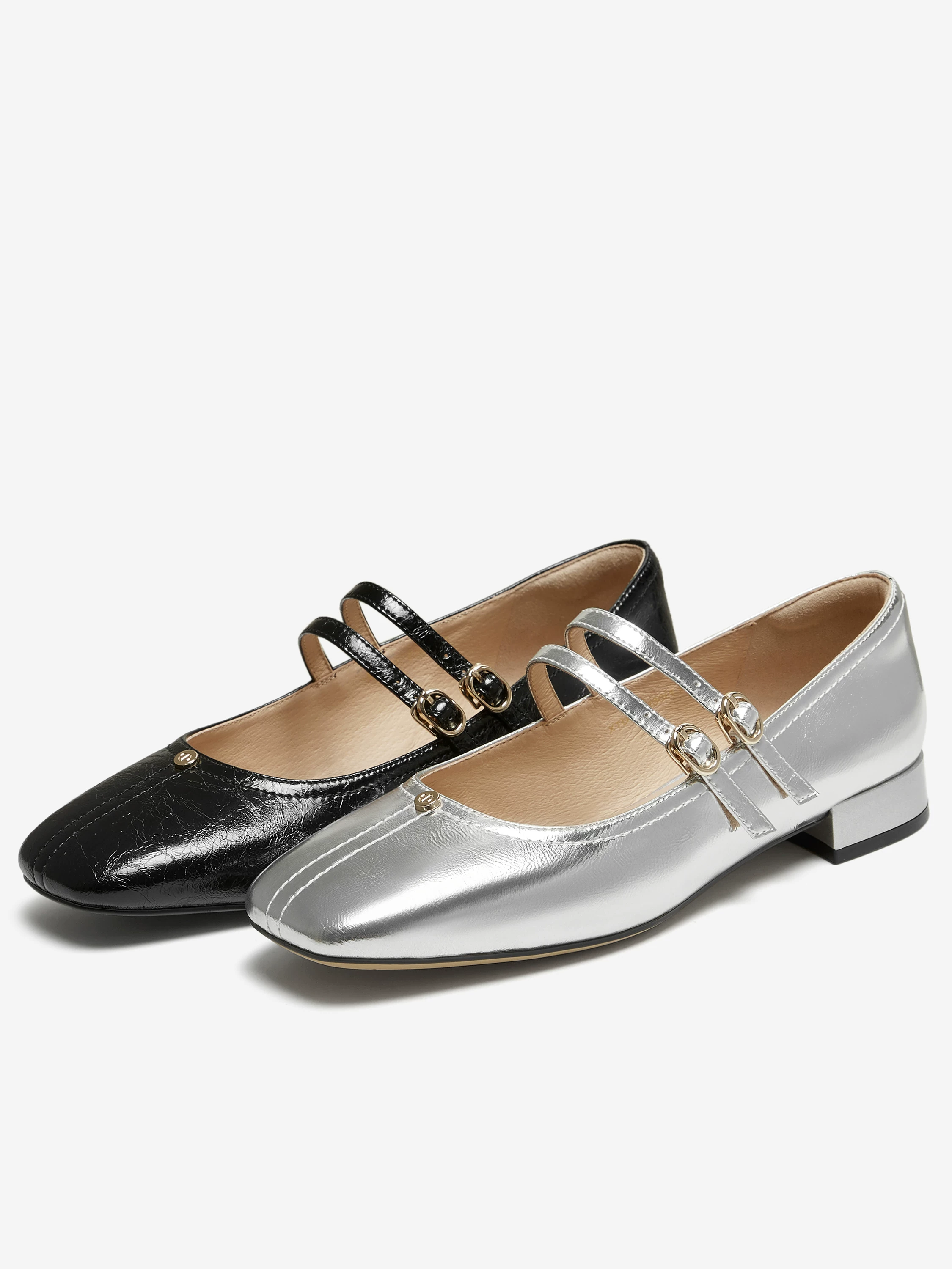 Giày Nữ TATA Galaxy Dream 2025 Giày Mary Jane Bạc Thời Trang Mùa Đông Mẫu Mới XTU01CQ5