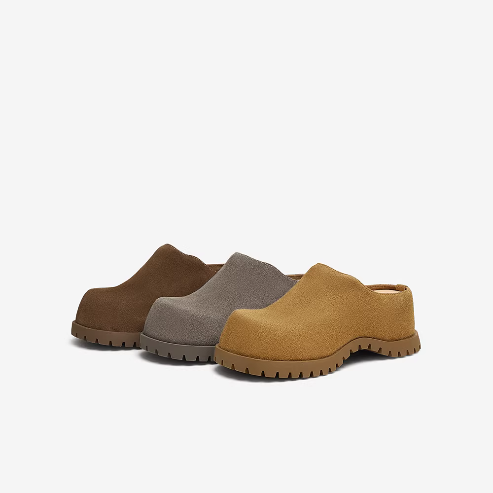 Giày Birkenstock đế dày kiểu cổ điển TATA dành cho nữ, dép đi ngoài trời thông thường màu nâu, mẫu mới mùa xuân CXE01BH5