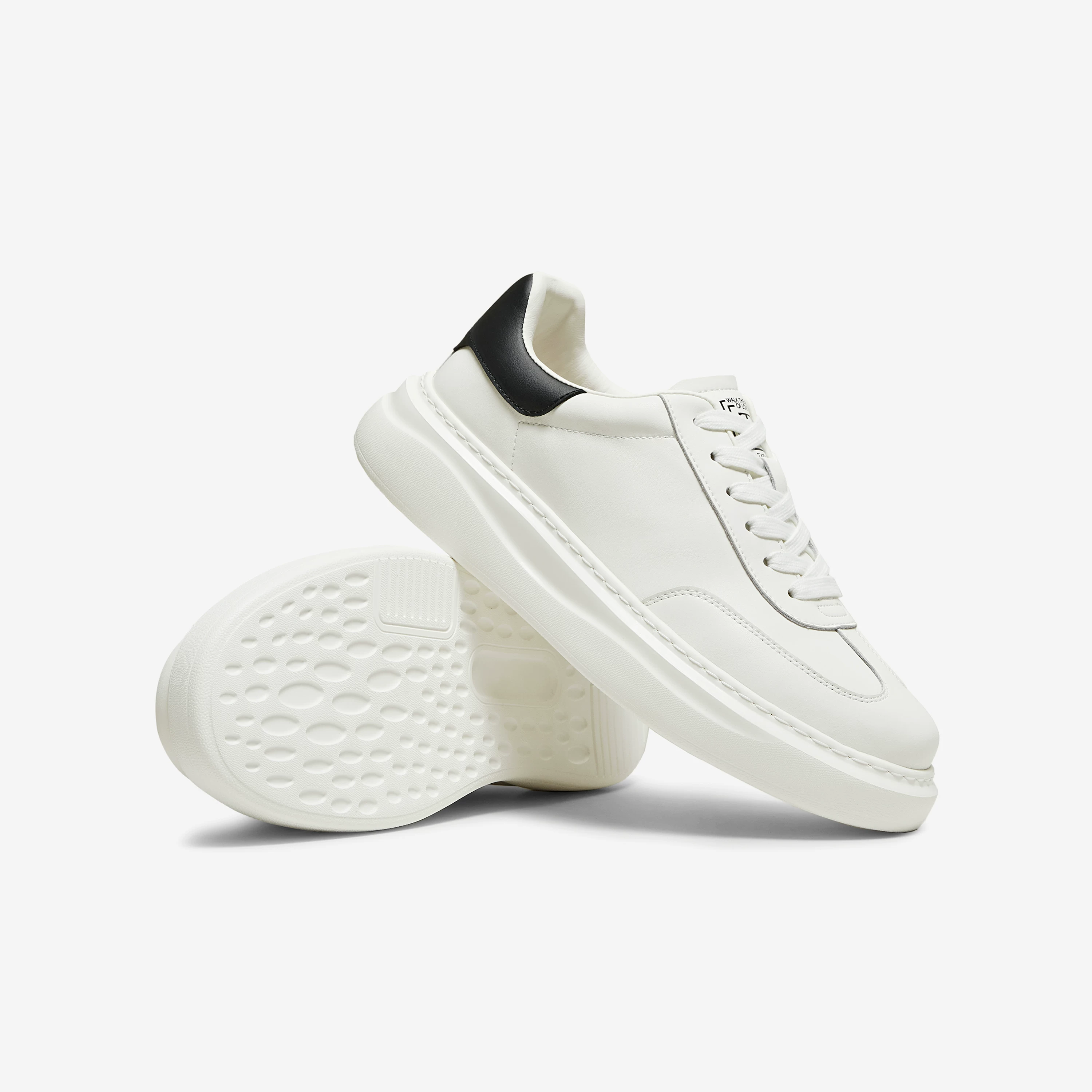 Giày nam TATA 2025 mùa đông mới giày thể thao thoải mái đa năng giày thường ngày giày trắng PGR01CM5