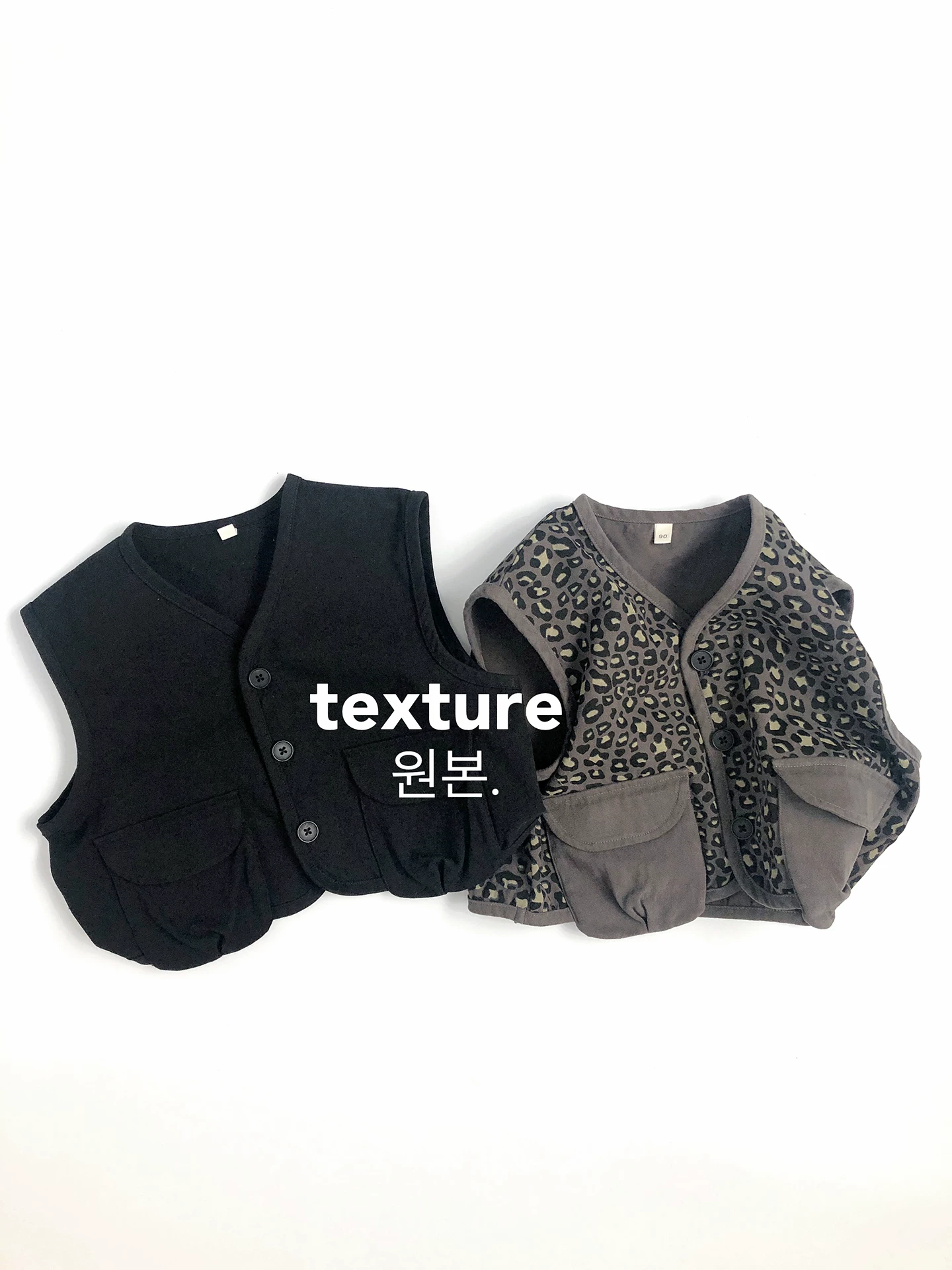 Sản phẩm thời trang~Áo vest họa tiết da báo phong cách công sở~Áo vest cotton nguyên chất dành cho trẻ em mùa xuân thu phiên bản Hàn Quốc, sành điệu và đa năng cho bé trai và bé gái.