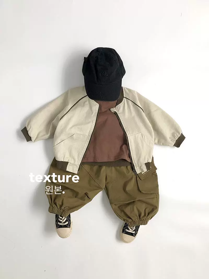 Thời trang đường phố hợp xu hướng~sành điệu và cá tính~Quần jogger cotton nguyên chất thời trang Hàn Quốc mùa xuân thu cho trẻ em, quần dài thường ngày thời trang cho bé trai và bé gái, loại A.