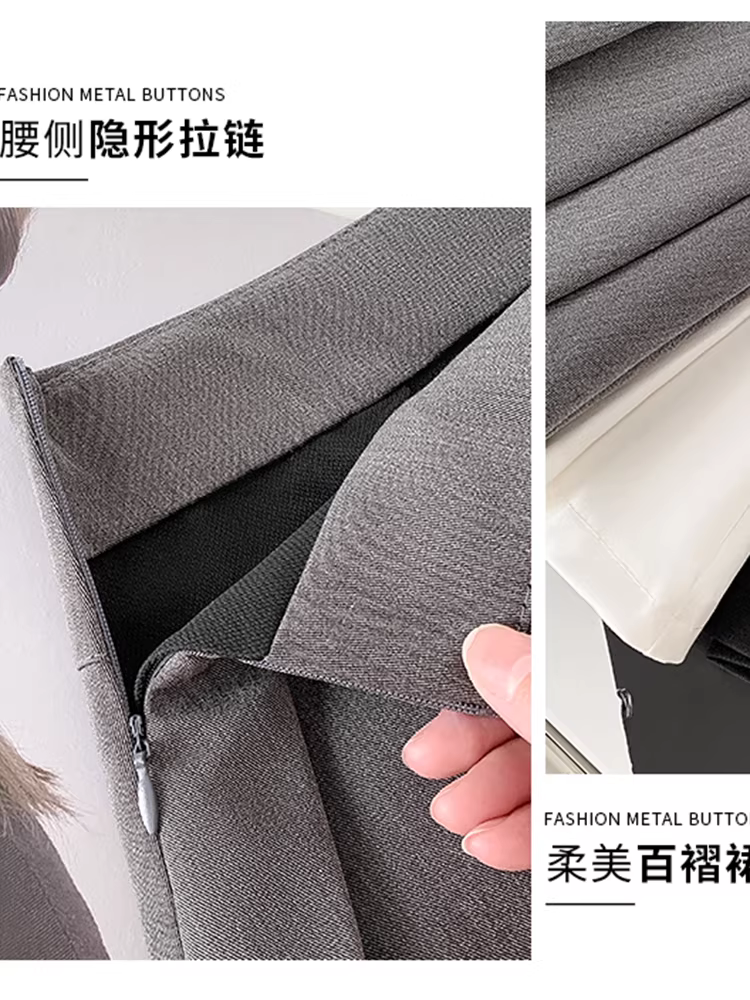 Váy xếp ly, váy JK phong cách thuần khiết và gợi cảm mùa xuân hè dành cho nữ, váy nửa thân có xẻ, váy quần hai trong một, váy siêu ngắn.