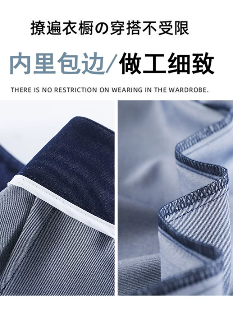 Quần denim mềm mại Tencel ống rộng dành cho nữ, quần dài dáng rộng lưng cao mùa xuân hè, quần dài dáng rộng phong cách lười biếng kiểu BF.