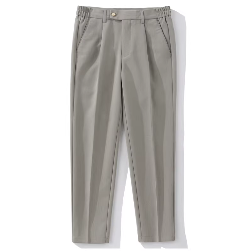 Quần tây nam ống thẳng LUUD với chất liệu đơn giản, quần ống côn giản dị, quần dài lưng thun bán co giãn phong cách Hàn Quốc