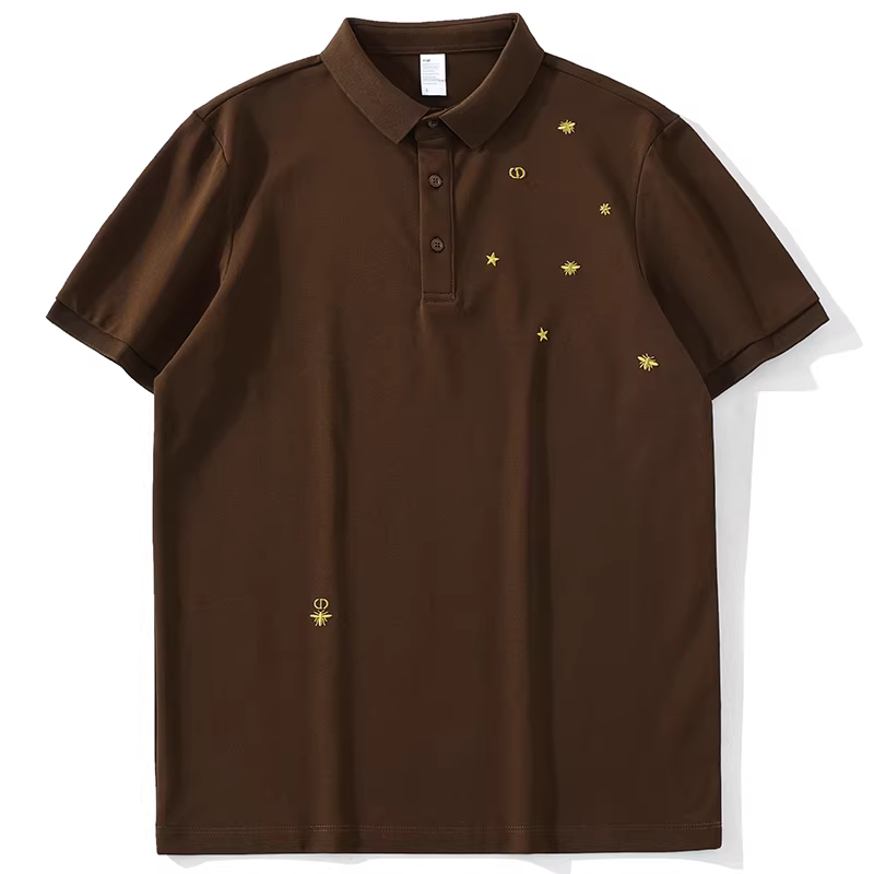 Áo sơ mi POLO thêu cao cấp LUUD nhẹ nhàng sang trọng dành cho nam, áo sơ mi polo ngắn tay vừa vặn thoải mái mùa hè