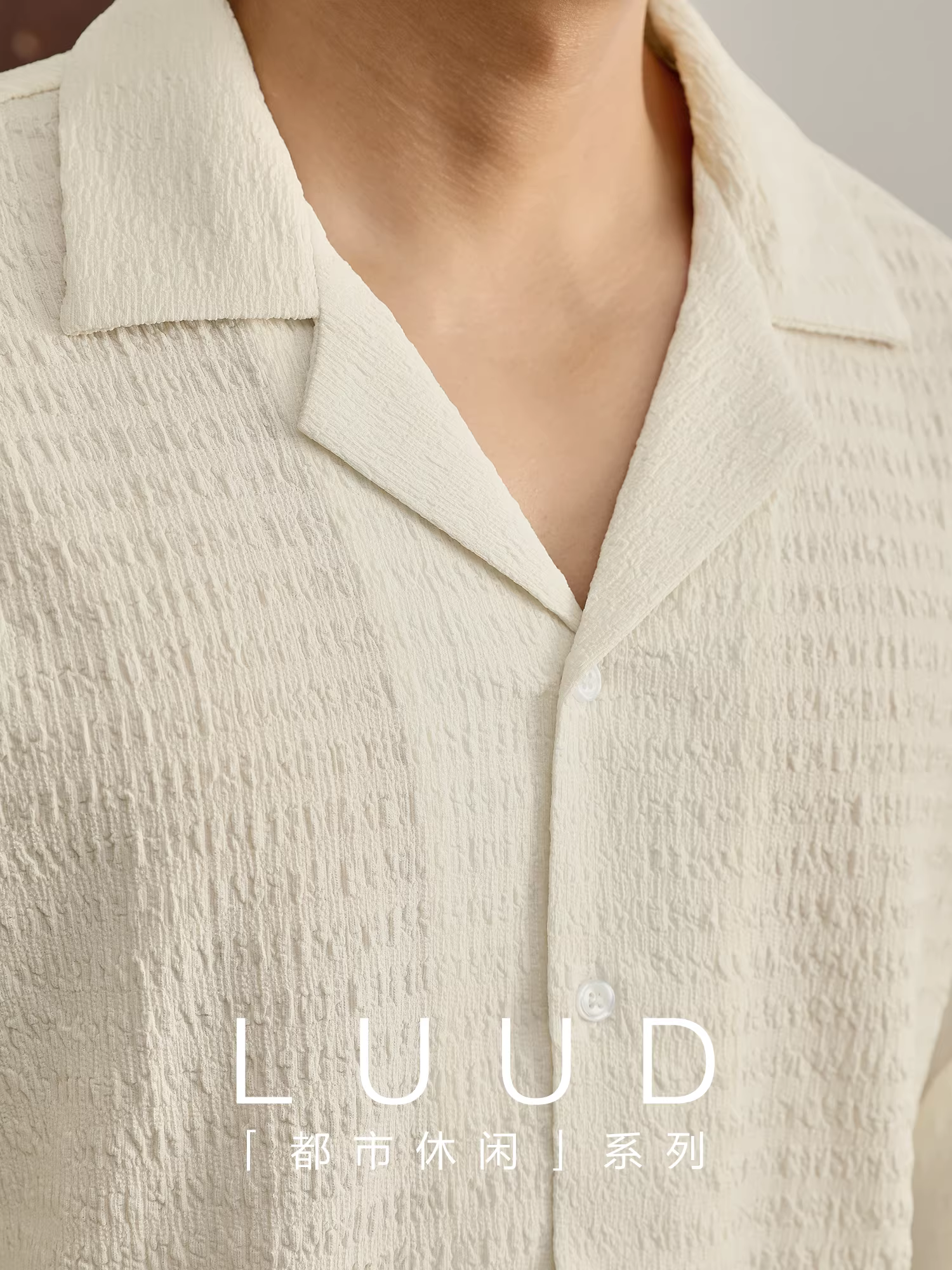 Khuyến mãi đặc biệt: Áo sơ mi nam cổ Cuba tay dài chất liệu jacquard cao cấp phong cách cổ điển sang trọng, chất liệu voan bồng bềnh mùa thu.