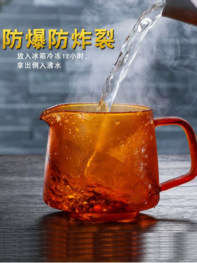 Bình chia cà phê bằng thủy tinh chịu nhiệt, có thể đun nóng, màu hổ phách, tách cà phê nhiều màu sắc, bình pha cà phê thủ công kiểu cổ điển, tách treo tai.