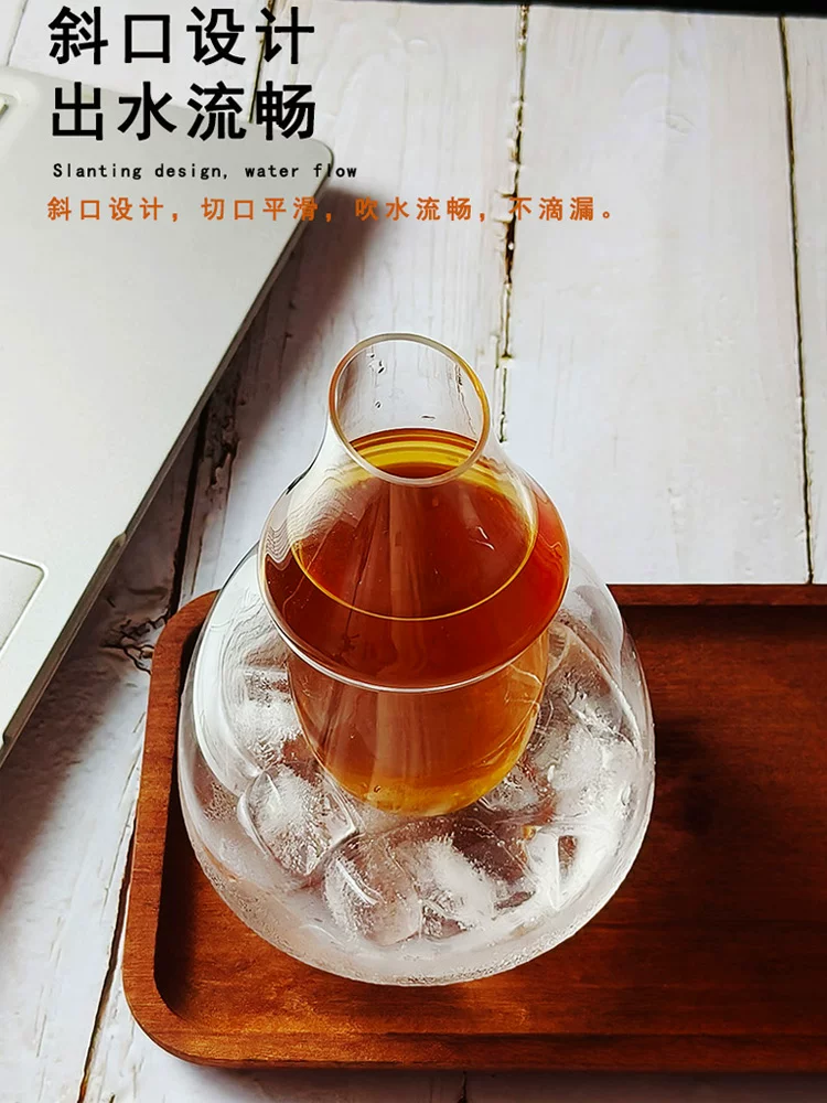 Bình pha cà phê lạnh hai lớp bằng kính, bình chia cà phê đá, bình pha cà phê lạnh, bình pha Americano đá, bình pha cà phê thủ công