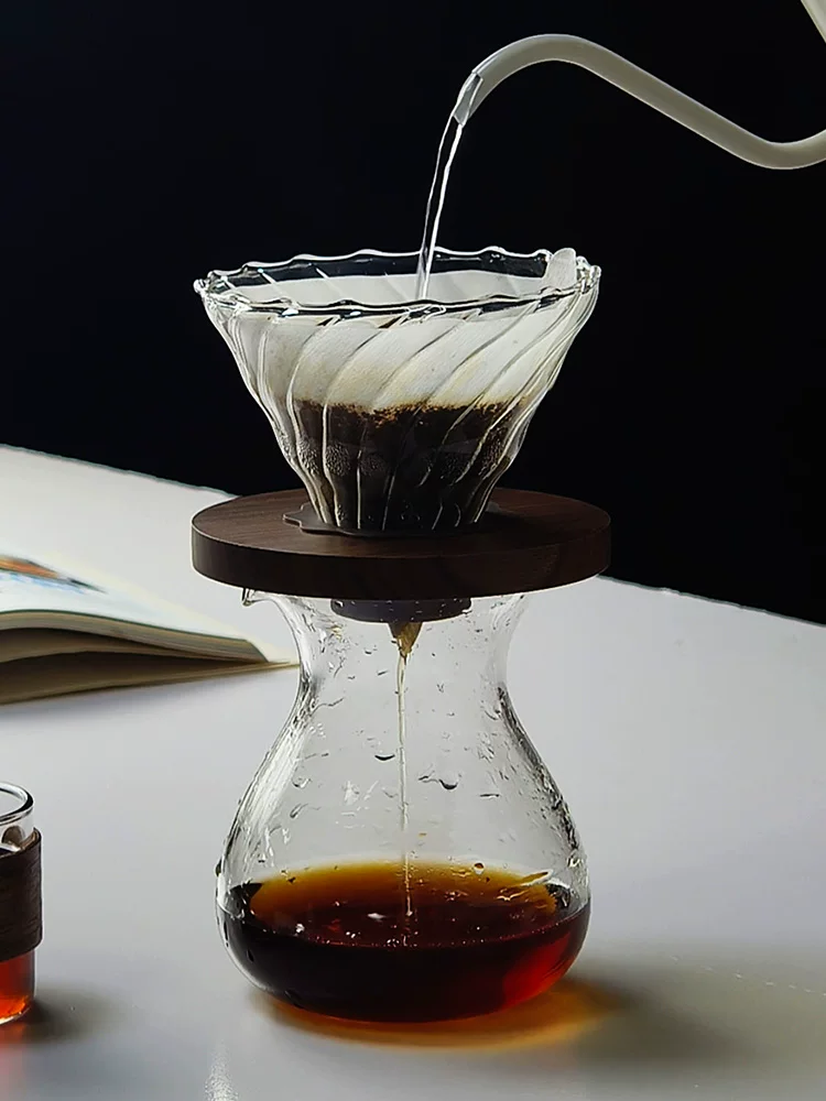 Bình chia cà phê kiểu Nhật, bình thủy tinh chịu nhiệt, bình pha cà phê nhỏ giọt, cốc nếm hương vị Americano đá, cốc cảm nhận hương vị