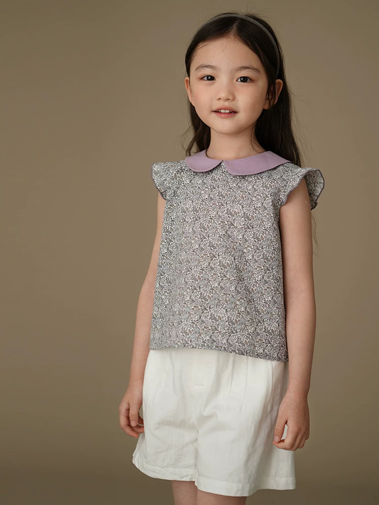 Áo ngắn tay mùa hè cho trẻ em, áo sơ mi hoa ngọt ngào, áo búp bê bé gái, quần áo mùa hè cho bé, 25 kiểu mới