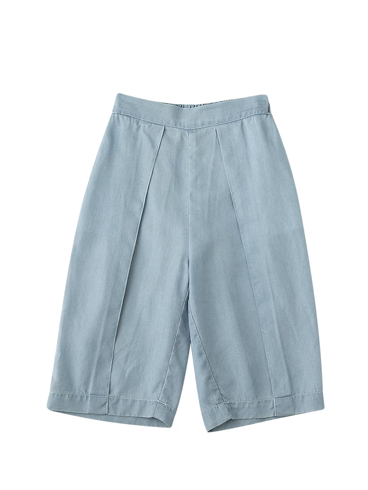 Quần thường ngày mùa hè cho trẻ em, quần denim capri mỏng và mát mẻ, đa năng cho cả bé trai và bé gái dành cho trẻ lớn hơn.