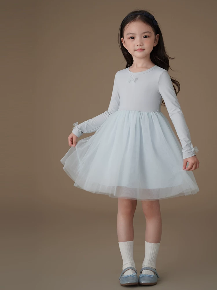 Ha Chi Quần Áo Trẻ Em Xuân Thu Đầm Công Chúa Elsa Sinh Nhật Cho Bé Áo Dài Tay Bé Gái Phong Cách Múa Ba Lê Váy Lưới