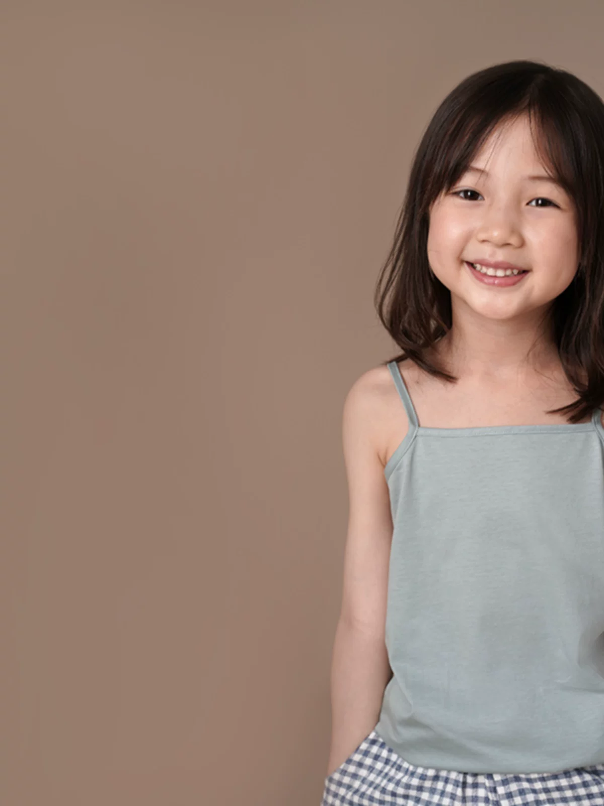 Áo ba lỗ bé gái Hazi, hàng mới về mùa hè, mặc trong hoặc mặc ngoài, áo lót không tay cho bé