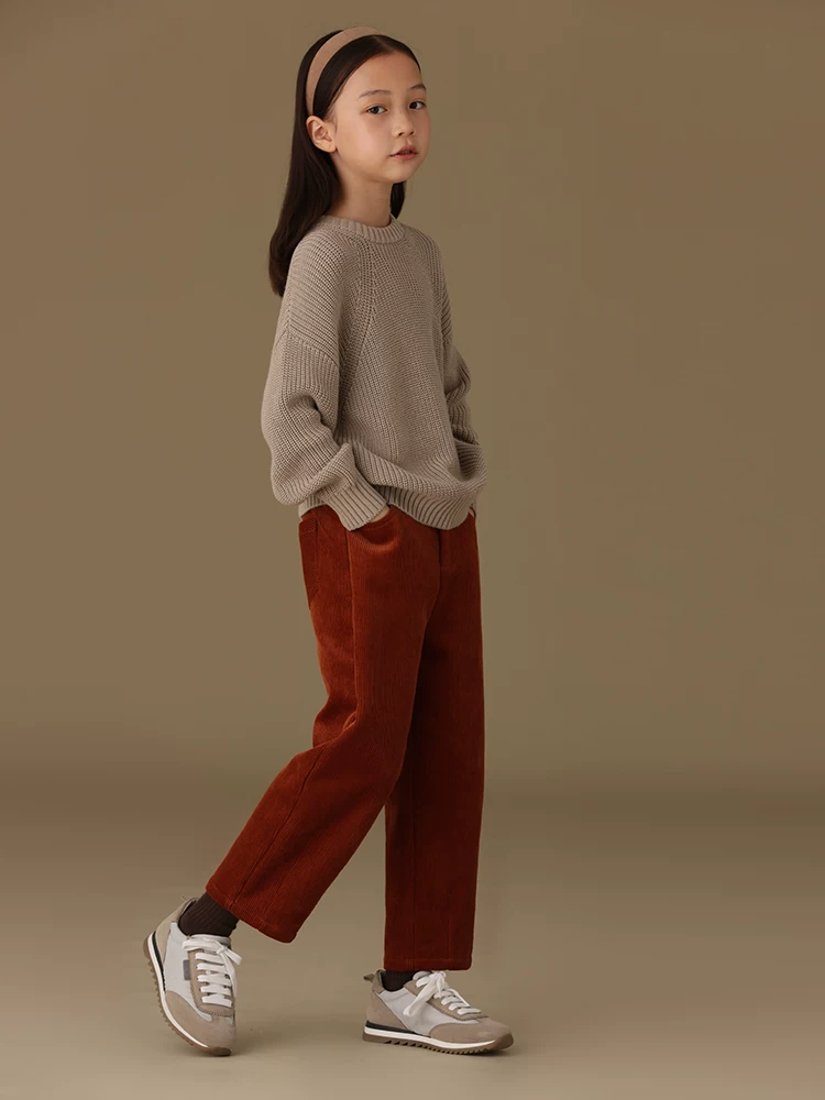 Quần áo trẻ em áo len chui đầu mùa thu đông chất liệu cotton thân thiện với da áo bé trai và bé gái lớp lót ấm áp phong cách