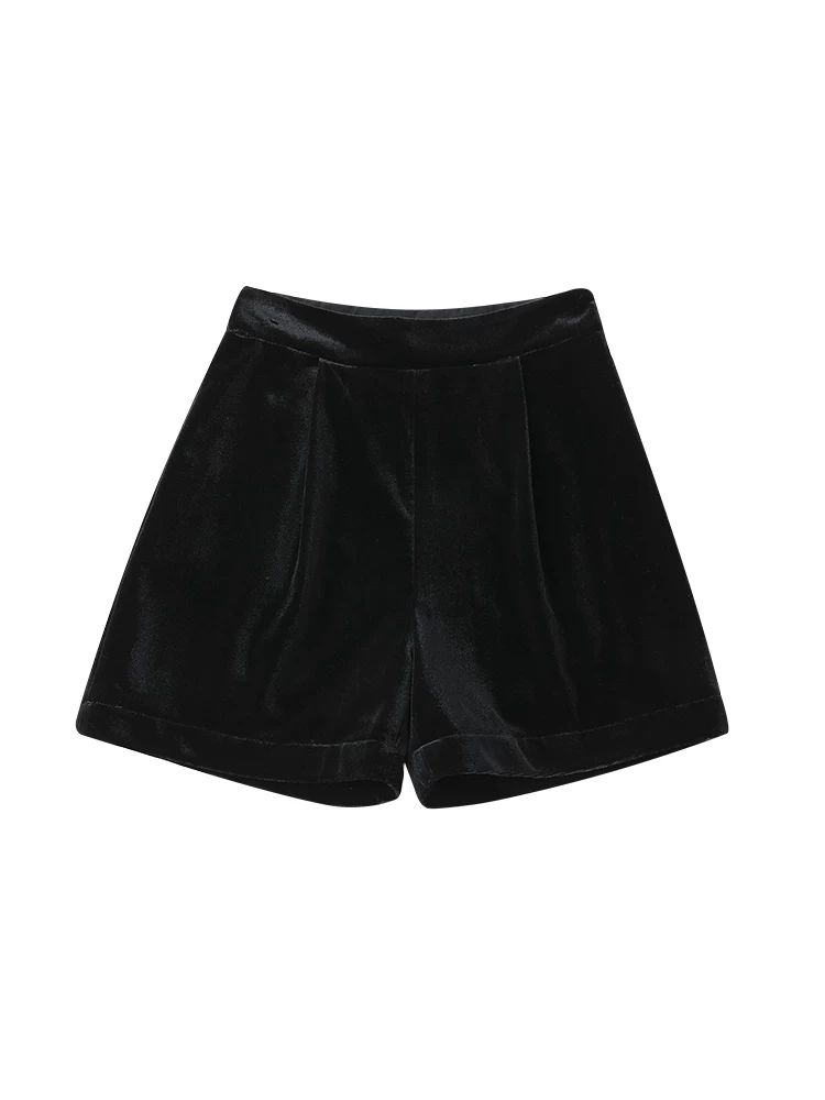 Quần áo trẻ em mùa đông mới về quần nhung đen trẻ em quần short rộng rãi mặc chung cho bố mẹ và con gái