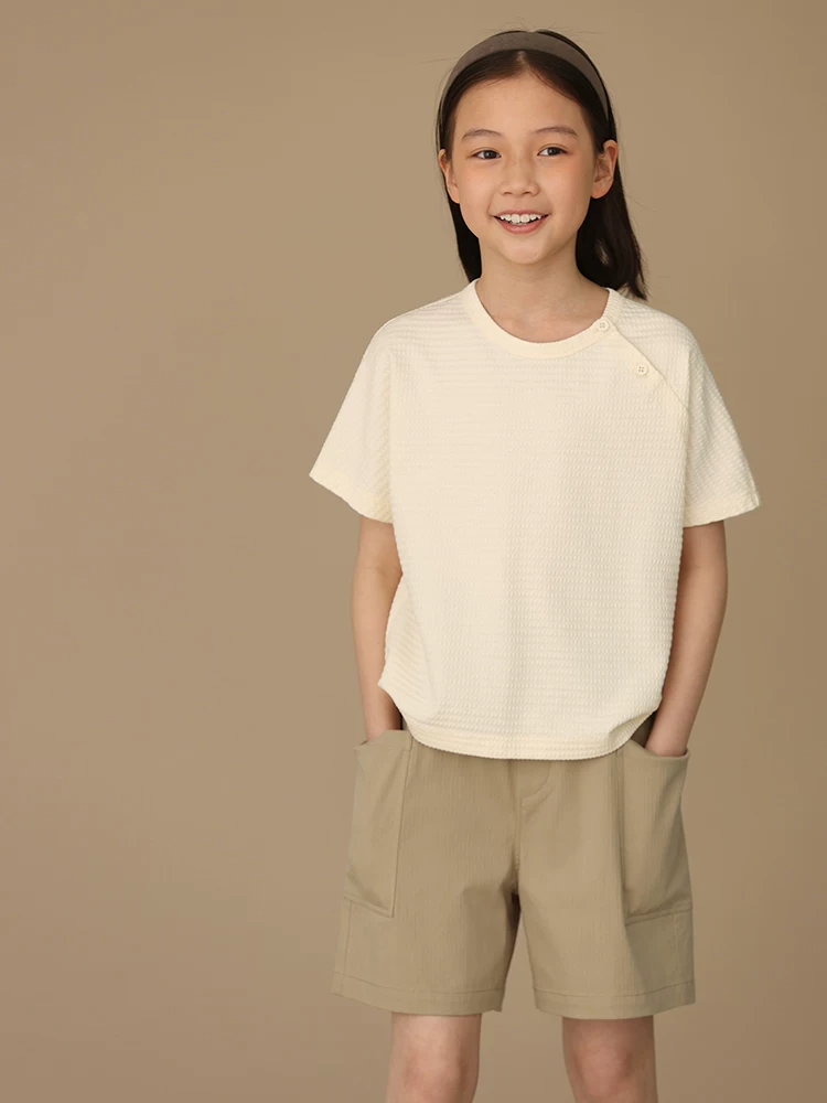Quần áo trẻ em quần short thể thao cotton mỏng thoáng mát dành cho bé trai và bé gái dành cho trẻ em