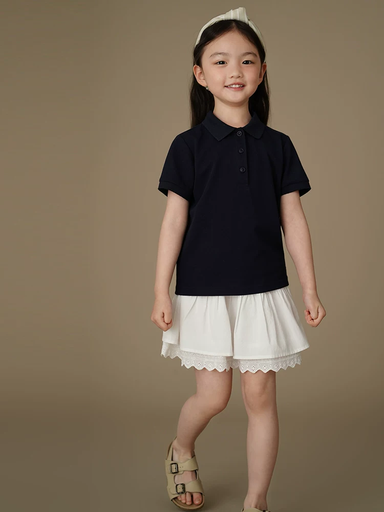 Áo dệt kim trẻ em có tác dụng làm mát và chống muỗi, áo POLO cho bé trai và bé gái, áo thun trơn màu, nhanh khô cho mùa hè.
