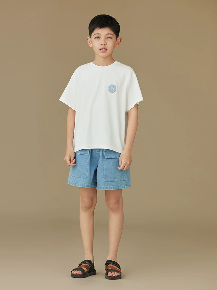 Quần áo trẻ em quần short bé trai và bé gái mùa hè quần dài vừa mỏng đa năng quần thường ngày quần năm điểm quần denim trẻ em quần dài vừa phải