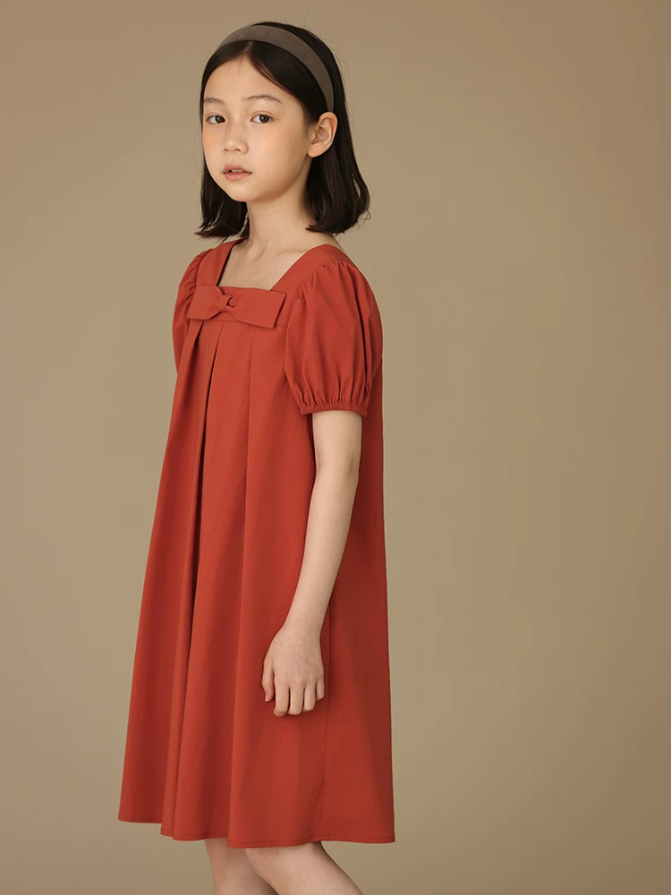 Quần áo trẻ em Váy công chúa màu đỏ ngọt ngào cho bé gái, váy bé gái lớn, váy mùa hè cho bé gái, váy ngắn tay, váy mỏng mùa hè