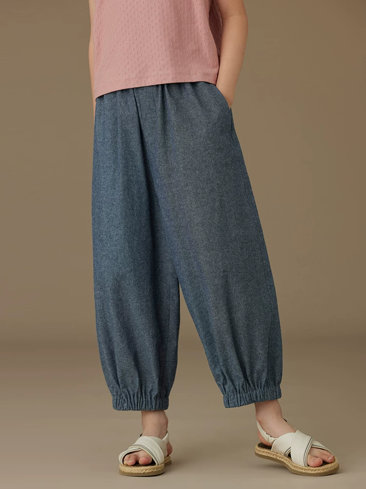 Quần trẻ em thường ngày mùa hè mỏng cotton thân thiện với da quần dài dáng rộng chống muỗi quần bé trai bé gái quần jogger