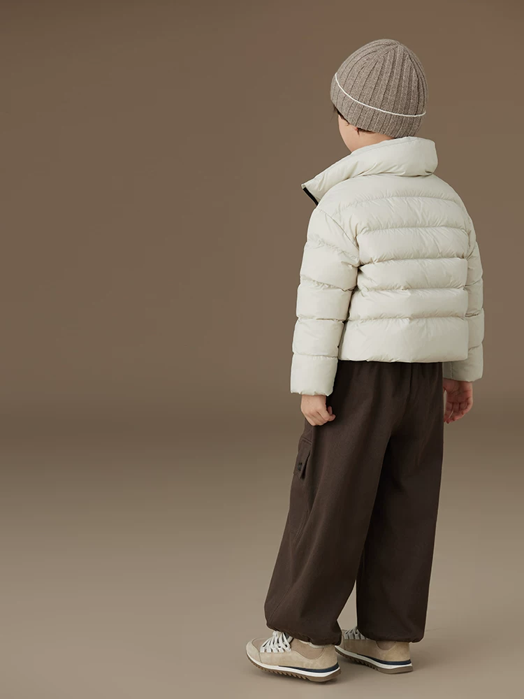 Quần thường ngày cho trẻ em màu cà phê có túi lớn, quần cargo cho bé trai và bé gái, quần jogger, kiểu dáng mới thu đông.