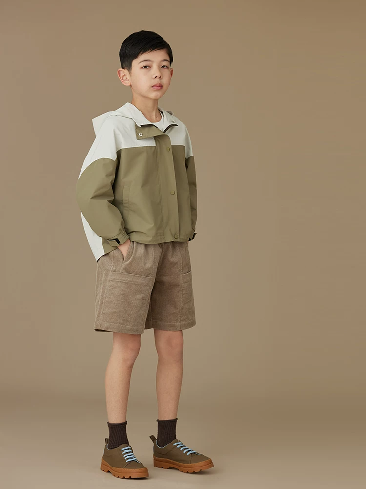Quần áo trẻ em mùa xuân thu quần ống rộng bằng vải nhung cổ điển dáng rộng áo khoác ngoài thông thường quần short ấm áp cho bé trai và bé gái