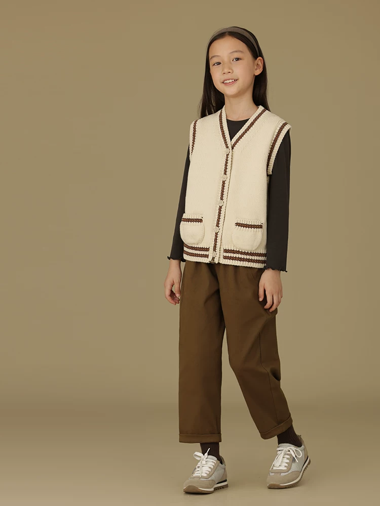 Quần thường ngày mùa thu cho trẻ em, quần ống côn đa năng bằng cotton chải kỹ thân thiện với da, quần cà rốt, quần dài cho bé trai và bé gái