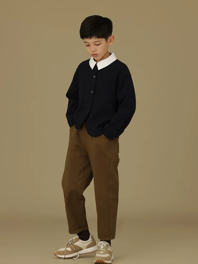 Quần thường ngày mùa thu cho trẻ em, quần ống côn đa năng bằng cotton chải kỹ thân thiện với da, quần cà rốt, quần dài cho bé trai và bé gái