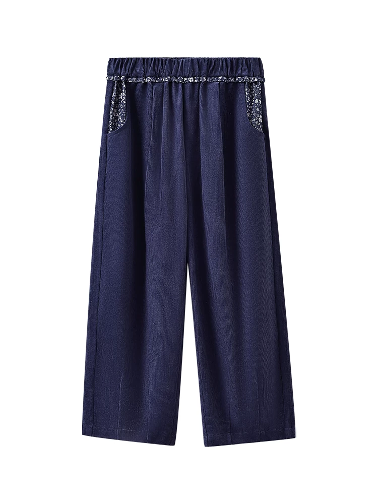 Quần áo trẻ em mùa xuân thu quần dài thường ngày chất liệu cotton toàn phần quần ống đứng kiểu Hàn Quốc quần cà rốt cho bé gái