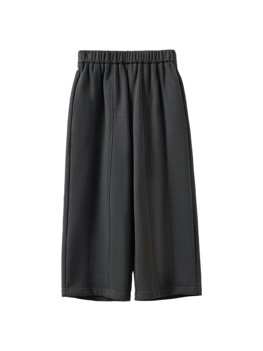 Quần cotton chải mùa đông cho trẻ em, quần thường ngày thân thiện với làn da cho bé trai và bé gái, quần ống thẳng, dày dặn và ấm áp.