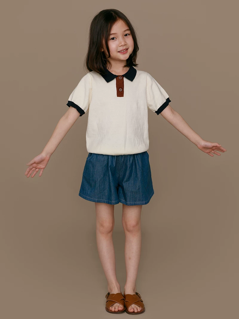 Quần áo mùa hè cho trẻ em quần ống rộng chất liệu cotton mỏng, quần dài rộng rãi, quần lửng nữ, quần short bò mặc ngoài