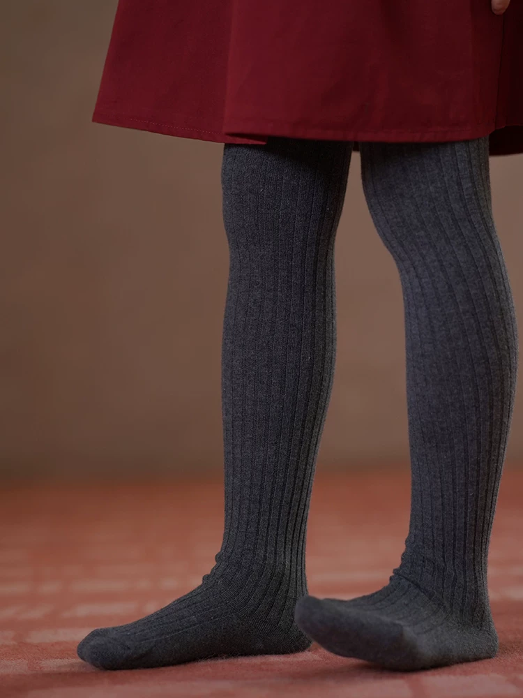 Quần legging thu đông cho trẻ em, quần bó sát đơn giản, co giãn, thân thiện với làn da cho bé gái, tất giữ ấm cho bé, kiểu dáng thời trang.