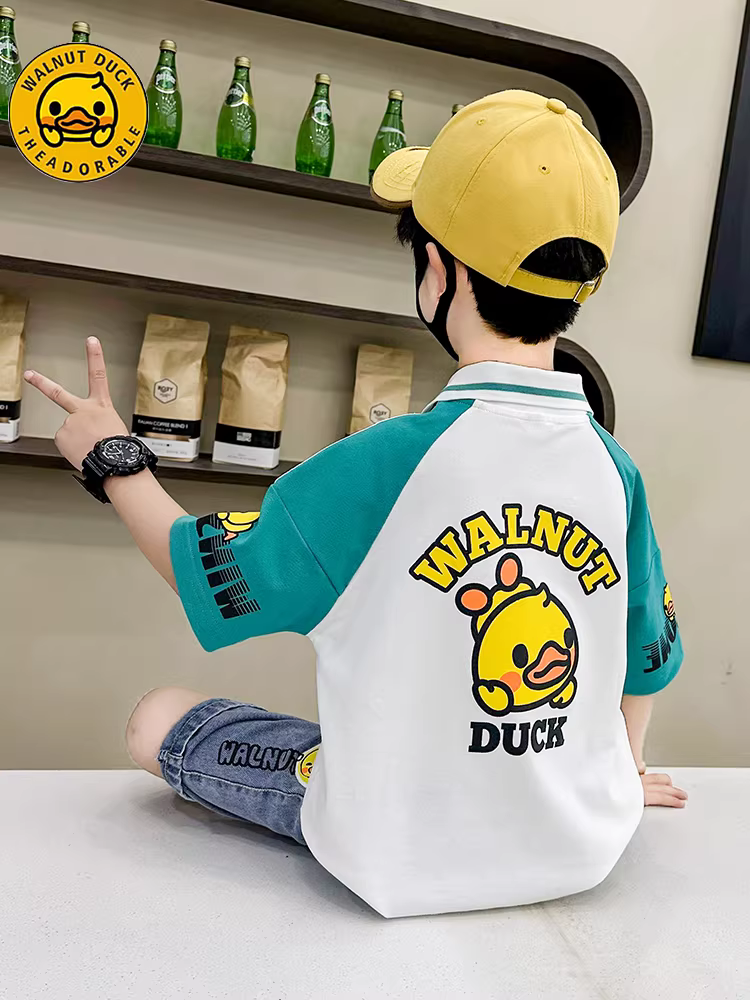 Quần áo trẻ em bộ hè bé trai kiểu mới 2025, quần áo mùa hè mát mẻ cho bé, áo thun polo mùa hè trẻ em thời trang