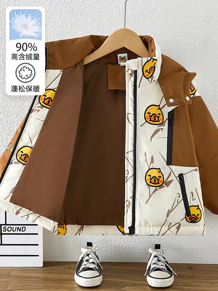 Áo khoác mùa đông bé trai 2025, áo khoác phao trẻ em thời trang mới, áo khoác dày giữ ấm cho bé trai, thời trang và cá tính