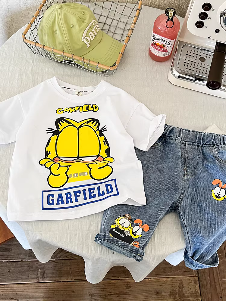 Bộ quần áo mùa hè cho bé, quần áo ngắn tay cho bé trai, kiểu mới 2025, bé trai thời trang, quần áo mùa hè cho bé ngầu và đẹp trai