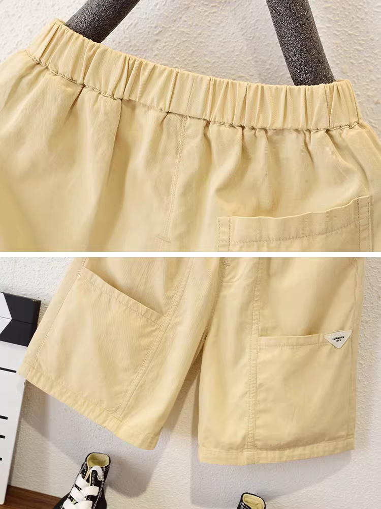 Bộ trang phục hè thời thượng cho bé trai 2025, quần áo trẻ em sành điệu, bộ quần áo ngắn tay mùa hè thời trang cho bé