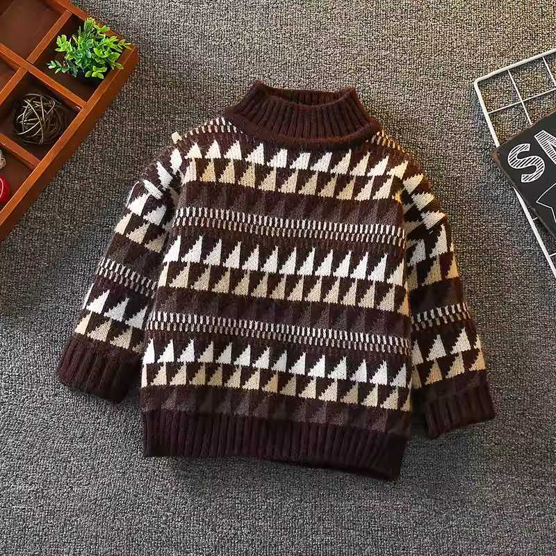 Quần áo trẻ em áo len nỉ bé trai 25 kiểu mới quần áo mùa đông trẻ em thời trang áo len dày giữ ấm