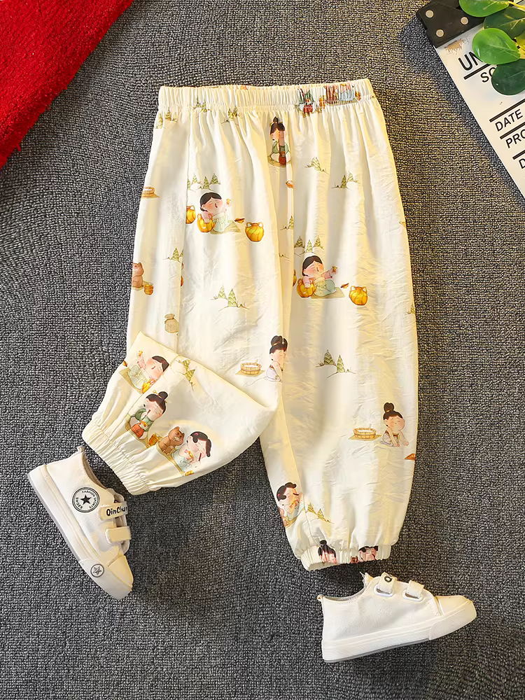 Quần chống muỗi cho bé trai 2025 kiểu dáng mới thời trang quần mùa hè mỏng nhẹ cho bé trai quần dài thường ngày