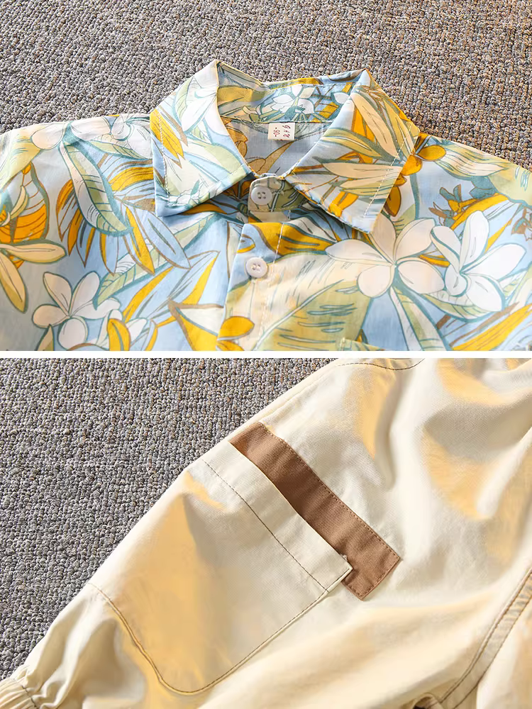 Bộ đồ trẻ em hè 2025 kiểu mới thời trang cho bé trai, quần áo bé trai cá tính, quần áo mùa hè ngắn tay cho bé, thời thượng