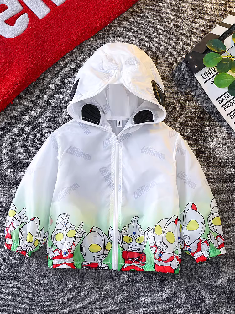 Quần áo Ultraman cho bé trai, quần áo chống nắng mùa hè, 25 bộ quần áo mùa hè kiểu dáng mới cho bé, quần áo chống nắng mát mẻ và hợp thời trang cho trẻ em.