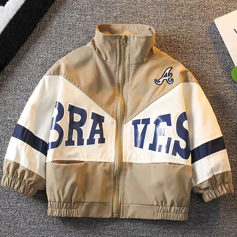 Áo khoác mùa xuân bé trai 2025 kiểu Hàn Quốc mới, áo khoác trẻ em thời trang, áo khoác bóng chày hot trend mạng xã hội cho bé trai