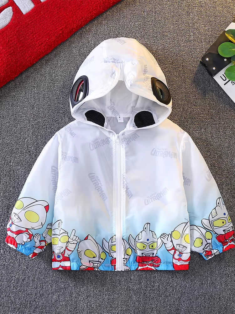 Quần áo Ultraman cho bé trai, quần áo chống nắng mùa hè, 25 bộ quần áo mùa hè kiểu dáng mới cho bé, quần áo chống nắng mát mẻ và hợp thời trang cho trẻ em.