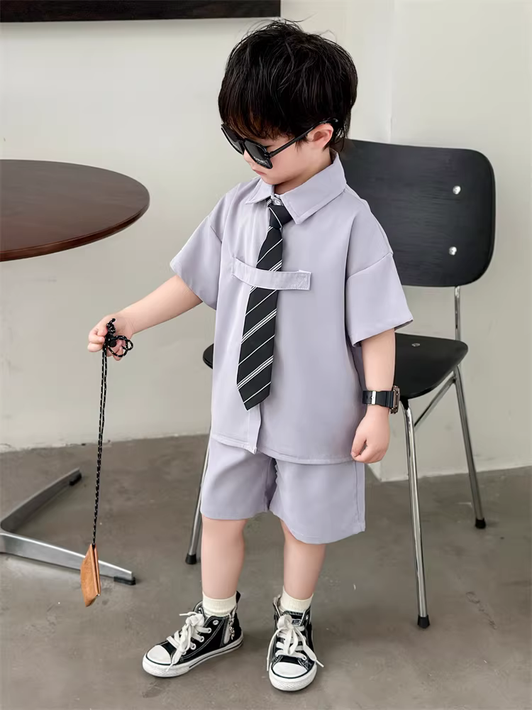 Bộ vest bé trai, bộ vest mùa hè lịch lãm cho bé, trang phục dạ hội phong cách Anh quốc cho bé trai