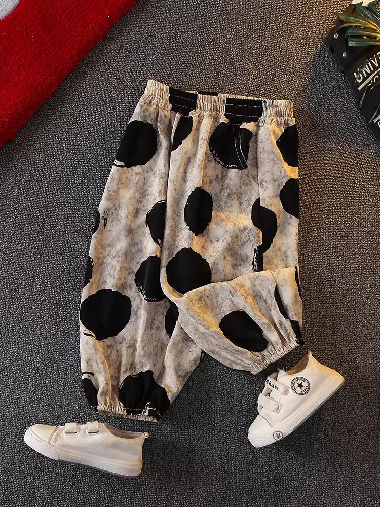 Quần chống muỗi mỏng mùa hè cho bé trai 2025, quần áo mùa hè trẻ em mới, mát mẻ và đẹp trai, quần bé trai mặc thường ngày mùa hè