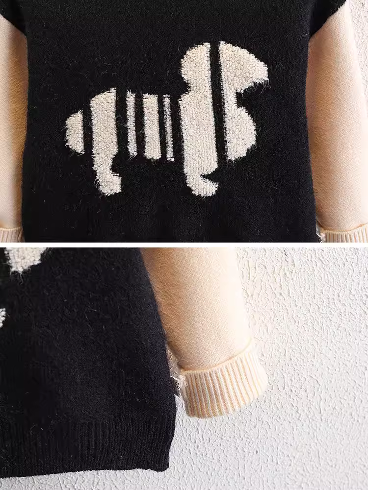 Áo len bé trai 2025 mẫu mới thu đông, áo len trẻ em cổ tròn họa tiết hoạt hình dày dặn, áo len dệt kim bé trai