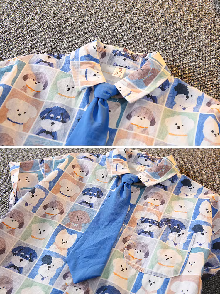 Bộ trang phục hè cho bé trai 2025 mới, kiểu dáng thời trang và đẹp trai, bộ hai mảnh mùa hè chất liệu cotton nguyên chất, tay ngắn, thời trang cho bé trai.