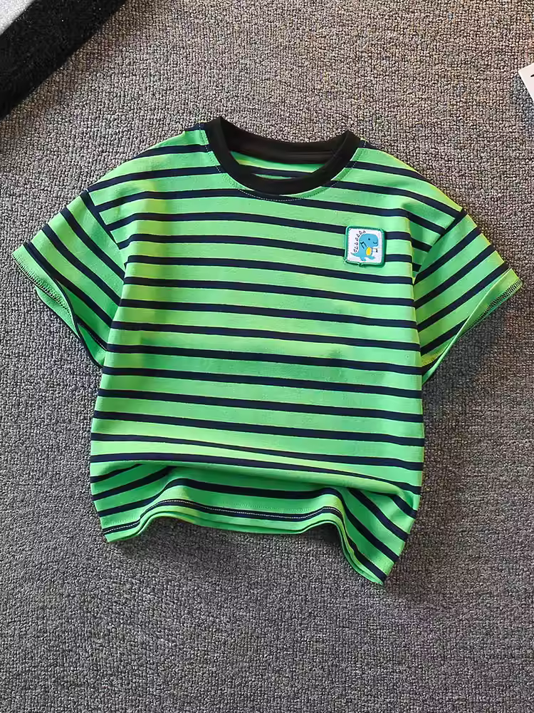 Quần áo trẻ em áo thun ngắn tay bé trai kiểu mới 2025 áo mùa hè mỏng thời trang thương hiệu áo bé trai thời trang mùa hè