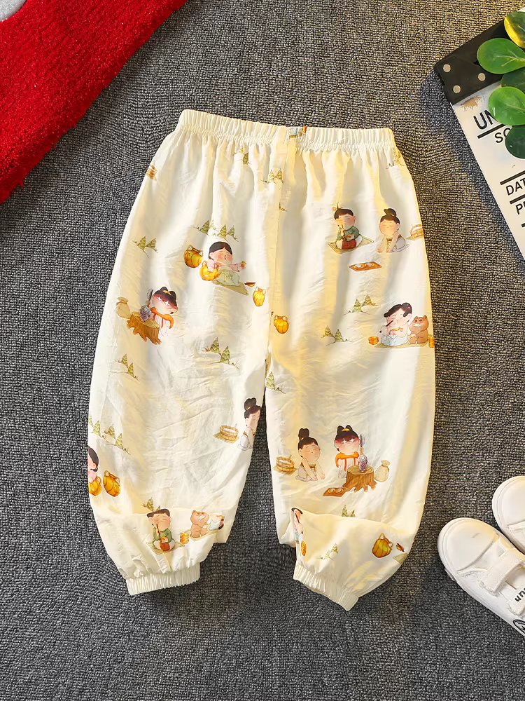 Quần chống muỗi cho bé trai 2025 kiểu dáng mới thời trang quần mùa hè mỏng nhẹ cho bé trai quần dài thường ngày